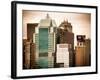 Top of Skyscrapers at Times Square-Philippe Hugonnard-Framed Photographic Print