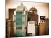 Top of Skyscrapers at Times Square-Philippe Hugonnard-Mounted Photographic Print