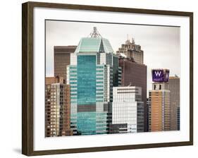 Top of Skyscrapers at Times Square-Philippe Hugonnard-Framed Photographic Print
