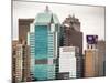 Top of Skyscrapers at Times Square-Philippe Hugonnard-Mounted Photographic Print