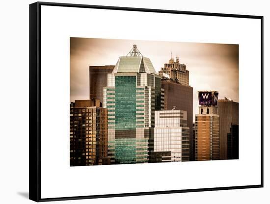 Top of Skyscrapers at Times Square-Philippe Hugonnard-Framed Stretched Canvas