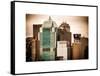 Top of Skyscrapers at Times Square-Philippe Hugonnard-Framed Stretched Canvas