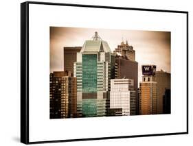 Top of Skyscrapers at Times Square-Philippe Hugonnard-Framed Stretched Canvas