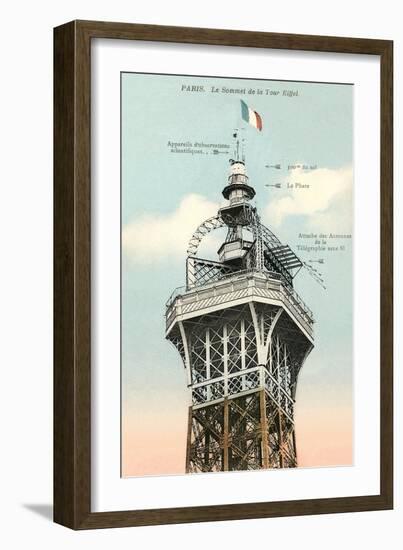 Top of the Eiffel Tower-null-Framed Art Print