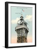 Top of the Eiffel Tower-null-Framed Art Print