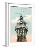 Top of the Eiffel Tower-null-Framed Art Print