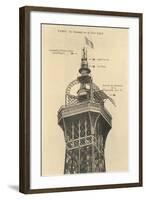 Top of the Eiffel Tower-null-Framed Art Print