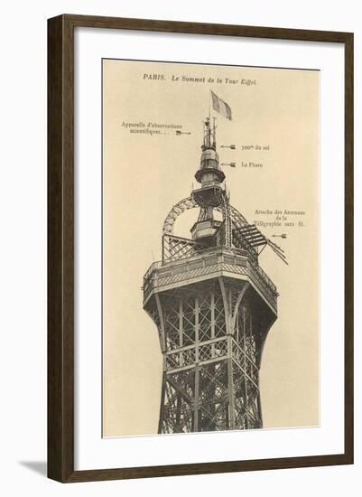 Top of the Eiffel Tower-null-Framed Art Print