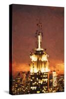 Top of the Empire Building - In the Style of Oil Painting-Philippe Hugonnard-Stretched Canvas