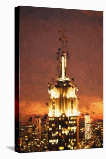 Top of the Empire Building - In the Style of Oil Painting-Philippe Hugonnard-Stretched Canvas