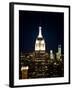 Top of the Empire State Building and One World Trade Center at Sunset, Manhattan, New York, US-Philippe Hugonnard-Framed Premium Photographic Print