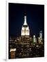 Top of the Empire State Building and One World Trade Center at Sunset, Manhattan, New York, US-Philippe Hugonnard-Framed Photographic Print