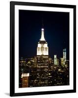 Top of the Empire State Building and One World Trade Center at Sunset, Manhattan, New York, US-Philippe Hugonnard-Framed Photographic Print