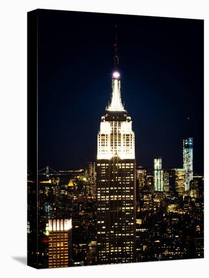 Top of the Empire State Building and One World Trade Center at Sunset, Manhattan, New York, US-Philippe Hugonnard-Stretched Canvas