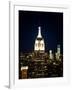 Top of the Empire State Building and One World Trade Center at Sunset, Manhattan, New York, US-Philippe Hugonnard-Framed Photographic Print