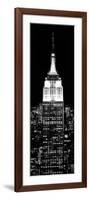 Top of the Empire State Building and One World Trade Center by Night, Manhattan, New York City-Philippe Hugonnard-Framed Photographic Print