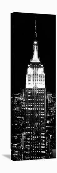 Top of the Empire State Building and One World Trade Center by Night, Manhattan, New York City-Philippe Hugonnard-Stretched Canvas