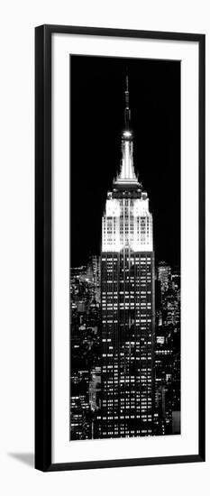 Top of the Empire State Building and One World Trade Center by Night, Manhattan, New York City-Philippe Hugonnard-Framed Photographic Print