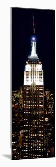 Top of the Empire State Building and One World Trade Center by Night, Manhattan, New York City-Philippe Hugonnard-Mounted Photographic Print