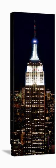 Top of the Empire State Building and One World Trade Center by Night, Manhattan, New York City-Philippe Hugonnard-Stretched Canvas