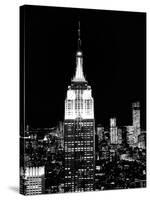 Top of the Empire State Building and One World Trade Center by Night, Manhattan, NYC-Philippe Hugonnard-Stretched Canvas