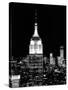 Top of the Empire State Building and One World Trade Center by Night, Manhattan, NYC-Philippe Hugonnard-Stretched Canvas