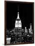 Top of the Empire State Building and One World Trade Center by Night, Manhattan, NYC-Philippe Hugonnard-Framed Photographic Print