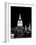 Top of the Empire State Building and One World Trade Center by Night, Manhattan, NYC-Philippe Hugonnard-Framed Photographic Print