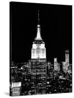 Top of the Empire State Building and One World Trade Center by Night, Manhattan, NYC-Philippe Hugonnard-Stretched Canvas