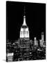 Top of the Empire State Building and One World Trade Center by Night, Manhattan, NYC-Philippe Hugonnard-Stretched Canvas