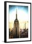 Top of the Empire State Building at Sunset II-Philippe Hugonnard-Framed Giclee Print