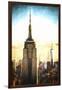 Top of the Empire State Building at Sunset II-Philippe Hugonnard-Framed Giclee Print