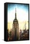 Top of the Empire State Building at Sunset II-Philippe Hugonnard-Framed Stretched Canvas