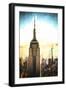 Top of the Empire State Building at Sunset II-Philippe Hugonnard-Framed Giclee Print