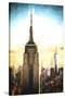 Top of the Empire State Building at Sunset II-Philippe Hugonnard-Stretched Canvas