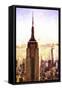Top of the Empire State Building at Sunset-Philippe Hugonnard-Framed Stretched Canvas