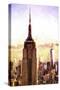 Top of the Empire State Building at Sunset-Philippe Hugonnard-Stretched Canvas