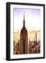 Top of the Empire State Building at Sunset-Philippe Hugonnard-Framed Giclee Print