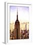 Top of the Empire State Building at Sunset-Philippe Hugonnard-Framed Giclee Print