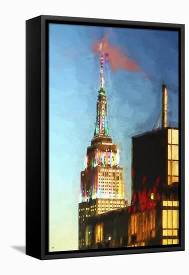 Top of the Empire State Building-Philippe Hugonnard-Framed Stretched Canvas