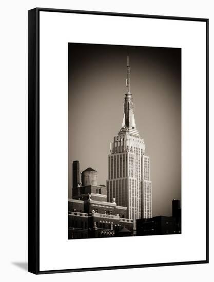 Top of the Empire State Building-Philippe Hugonnard-Framed Stretched Canvas