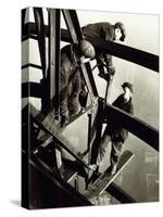 Top of the Mooring Mast, Empire State Building-Lewis Wickes Hine-Stretched Canvas