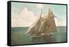 Top-Sail Schooner-null-Framed Stretched Canvas