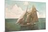 Top-Sail Schooner-null-Mounted Art Print
