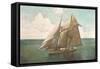 Top-Sail Schooner-null-Framed Stretched Canvas