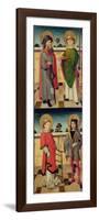 Top: St. Jacob as a Pilgrim and St. Matthew Holding a Book and a Sword-Master of the Luneburg Footwashers-Framed Premium Giclee Print