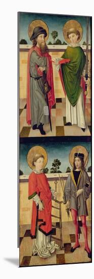 Top: St. Jacob as a Pilgrim and St. Matthew Holding a Book and a Sword-Master of the Luneburg Footwashers-Mounted Premium Giclee Print