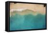 Top View Aerial Photo from Flying Drone of an Amazing Seascape with Paradise Beach and Sea with Tur-GaudiLab-Framed Stretched Canvas