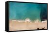 Top View Aerial Photo from Flying Drone of Beauty Nature Landscape with Paradise Beach and Indian O-GaudiLab-Framed Stretched Canvas