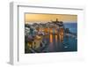 Top View at Sunrise of the Picturesque Sea Village of Vernazza, Cinque Terre, Liguria, Italy-Stefano Politi Markovina-Framed Photographic Print